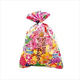 紅型巾着プレーン＆紅芋ちんすこう (180g) 珍品堂 沖縄土産