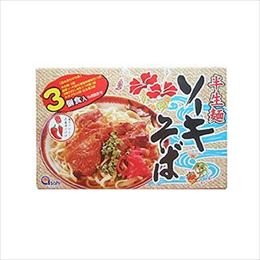 あさひ 半生麺 ソーキそば 3食入り 常温発送